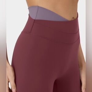 NWT HALARA Patitoff Pet Hair Resistant Crossover Biker Shorts XL - Red Lavender